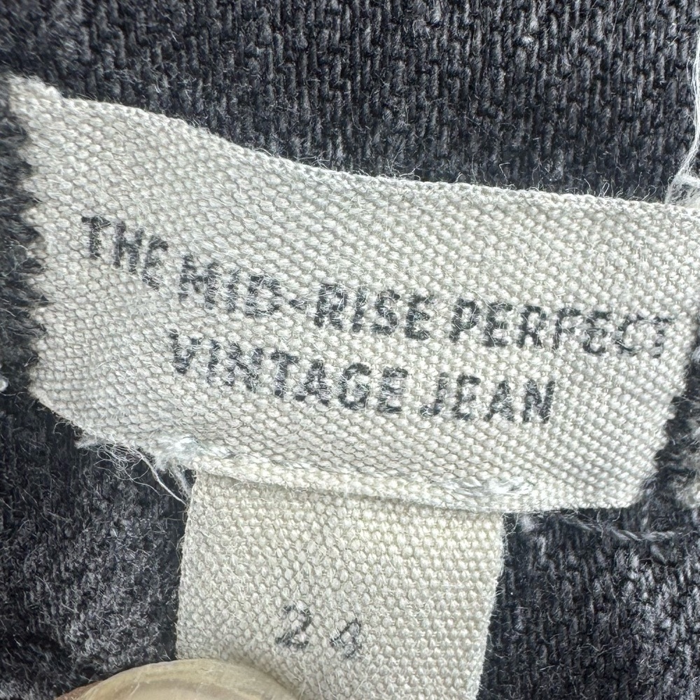 Madewell Mid-Rise Perfect Vintage Gray/Black Jean - Picture 6 of 11